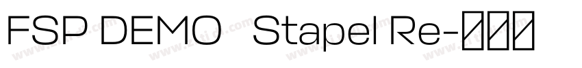FSP DEMO   Stapel Re字体转换